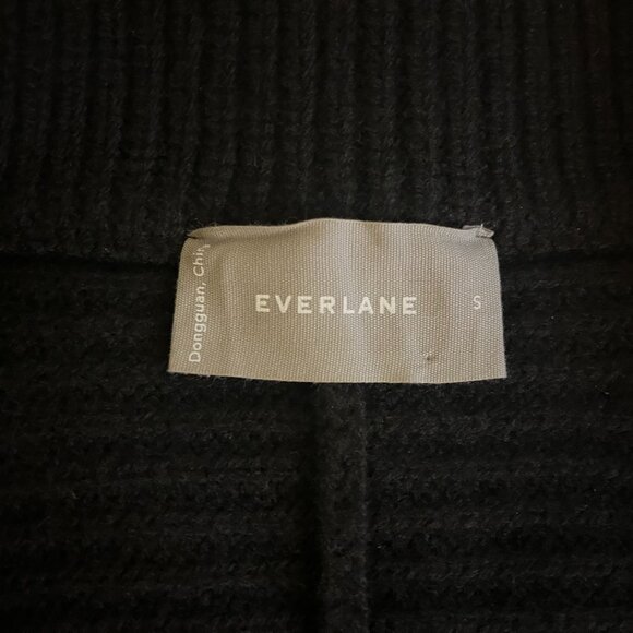 NWOT Everlane Womens Half-Zip Sweater Luxe Merino Small Black - Picture 11 of 12